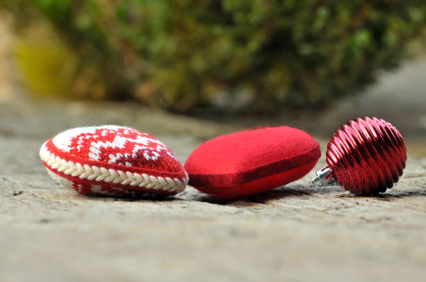 istock Heart on fallen on the wooden-table 905862608