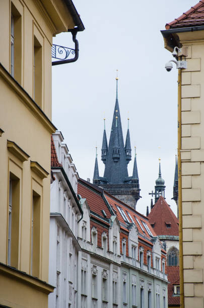 istock Old Town Hall spire Prague from street 905863210