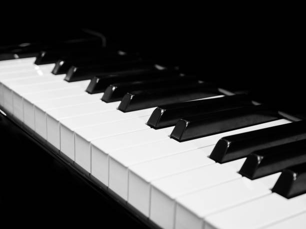 istock Piano keyboard background musical instrument 905878328