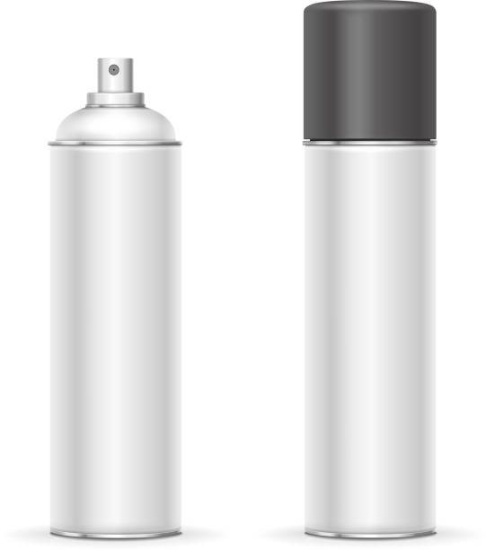 istock Aerosol spray metal bottle can. Deodorant or paint template 905878464