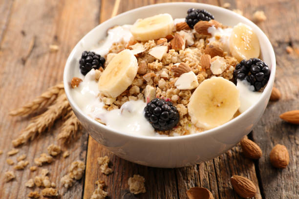 istock bowl of cereals and fruit 905879262