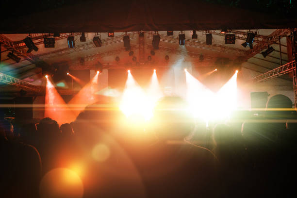 istock Concert crowd in front of a live stage 905883088