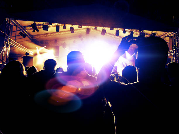 istock Concert crowd in front of a live stage 905884408