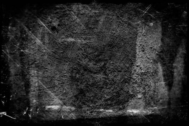 istock Black and white background abstract background. Scratched, vintage effect. 905890894