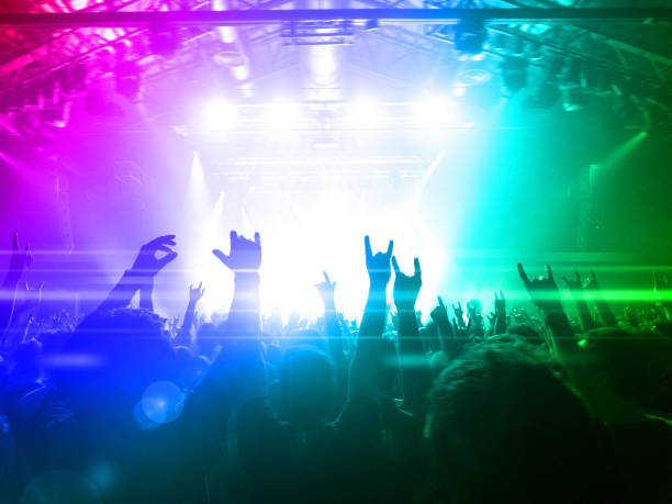 istock Concert hall with silhouettes 905894090
