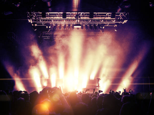 istock Concert crowd in front of a live stage 905894322