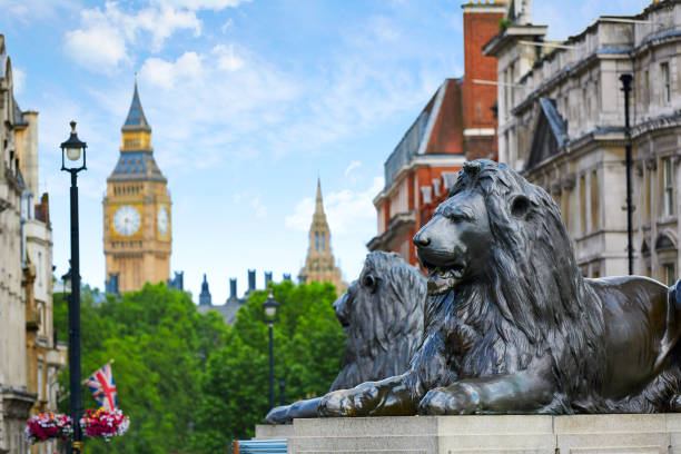 istock London Trafalgar Square lion in UK 905897208