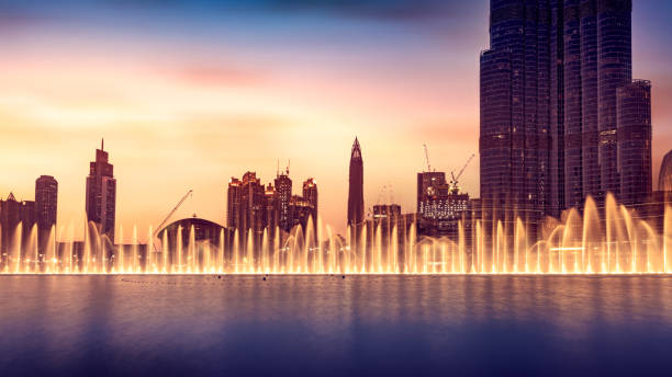istock Musical fountain of Dubai 905905252