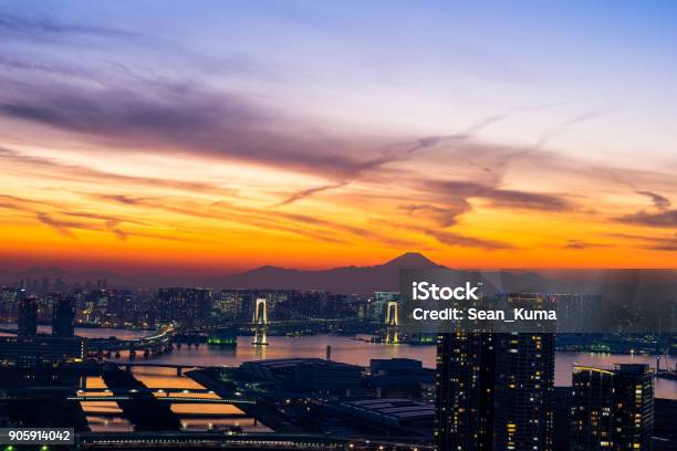 Cityscape View Of Tokyo Japan Stock Photo - Download Image Now - Aerial View, Apartment, Architecture
