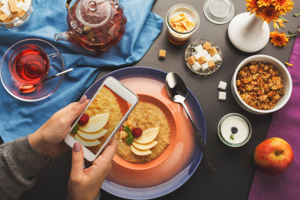 istock Taking photo of various healthy dishes for breakfast 905917708