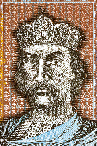 Vladimir the Great portrait from old Ukrainian money