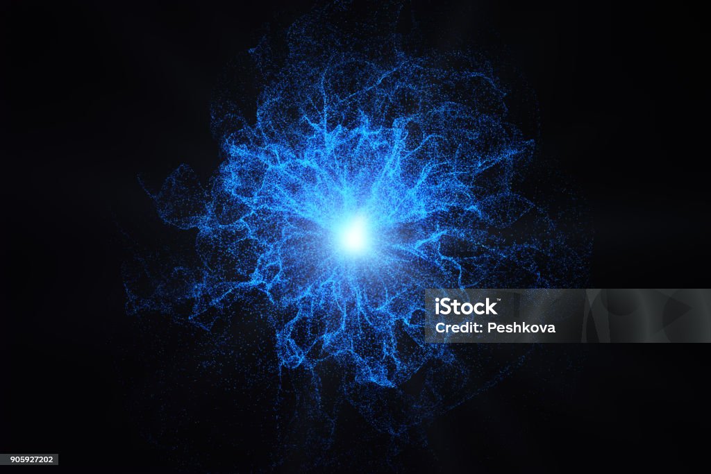 Sfondo plasma incandescente - Foto stock royalty-free di Sfera