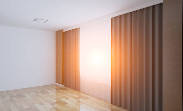 istock Modern Empty  office Cabinet. Meeting room. 3D rendering. Sunset 905932852