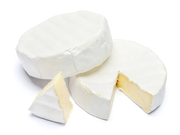 istock Round brie or camambert cheese on a white background 905944522