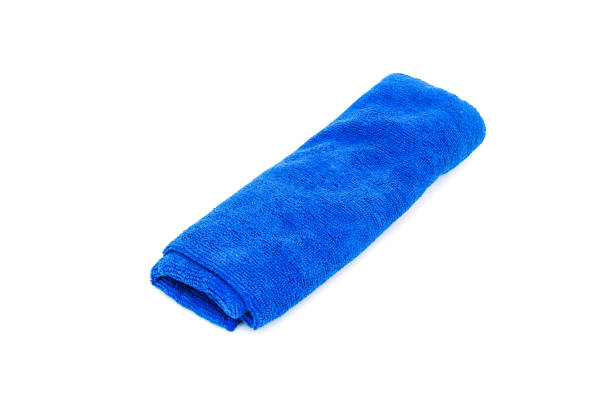 istock rolled of blue microfiber cloth for cleaning dust 905945380