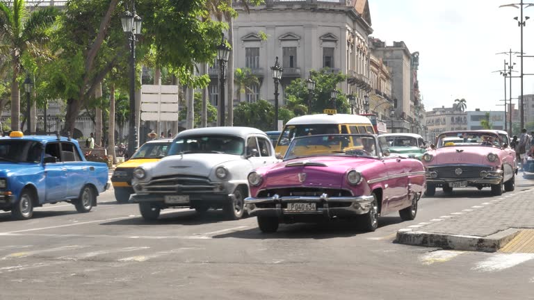 Havana center with vintage car