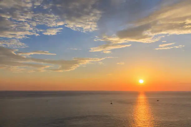 Photo of Beautiful sunset twilight at Promthep cape view point, Thailand