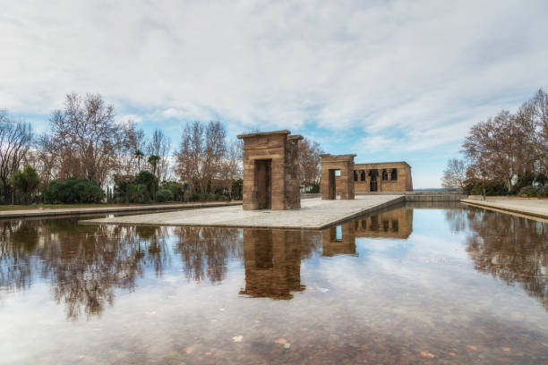 istock Debod temple in winter. Madrid, Spain 905968632