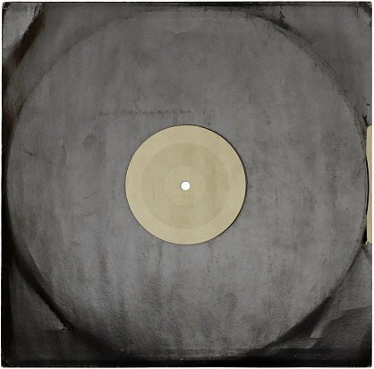 Vinyl Record in the Black Cover - Isolated