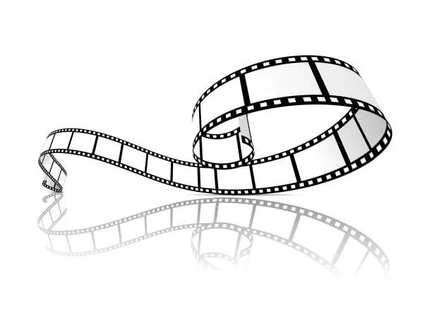 Vector illustration of Film strip vector illustration