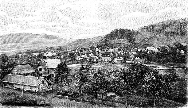 istock Village in the district of Biedenkopf, Hesse: Katzfeld 905971178