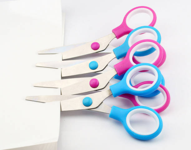 istock children's colorful scissors on a white background 905975562