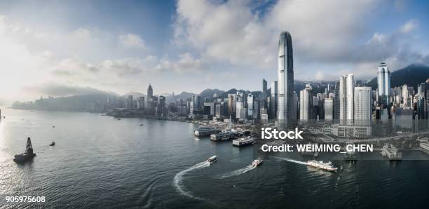 Foto de Hong Kong China e mais fotos de stock de Hong Kong - Hong Kong, Cidade, Porto Victoria - Hong Kong