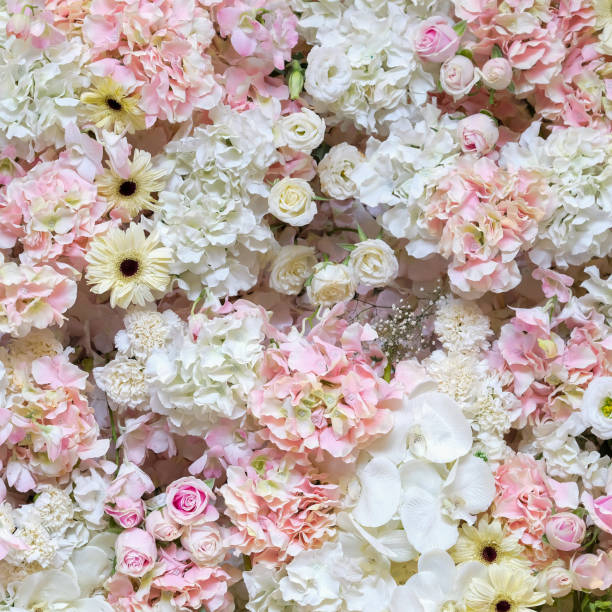 istock Beautiful flowers background for wedding scene 905978048