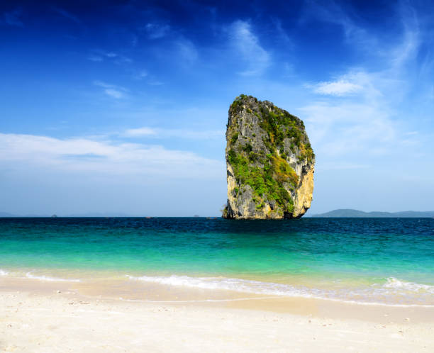 istock Clear water and blue sky 905979028