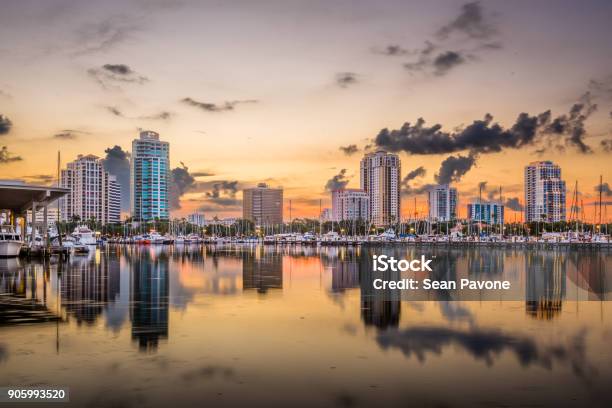 St Petersburg Florida Usa Stock Photo - Download Image Now - St. Petersburg - Florida, Florida - US State, Urban Skyline