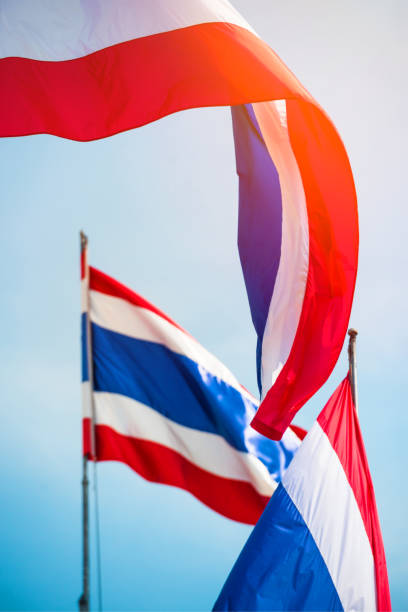 istock Flag of Thailand with light 905998694