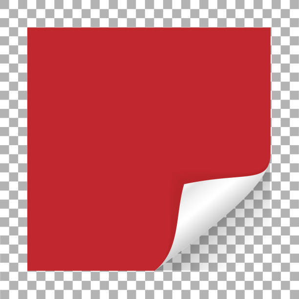 istock Page curl corner on blank sheet of paper. The rolled angle of the magazine. Vector illustration 906002366