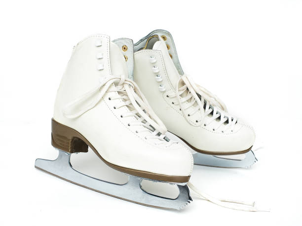 istock Female skates on white isolated background 906013216