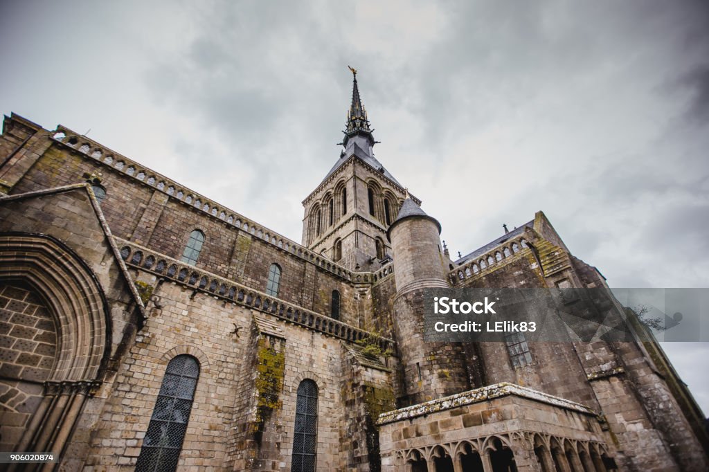 sant mont michelle france sant mont michelle france normandie Abbey - Monastery Stock Photo