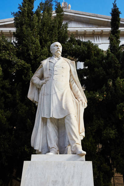 istock Statue of Panagis Vallianos in Athens. 906021142