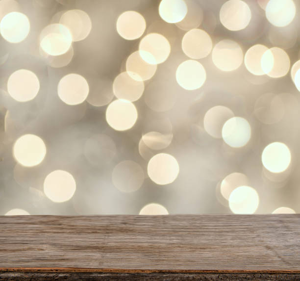 istock Perspective wooden table and bokeh background 906037330