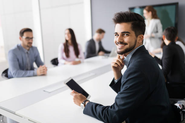 istock Business people conference in modern office 906037358