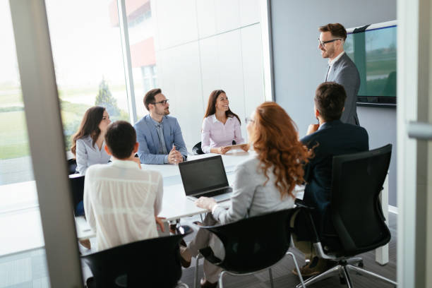 istock Business colleagues in conference room 906038046