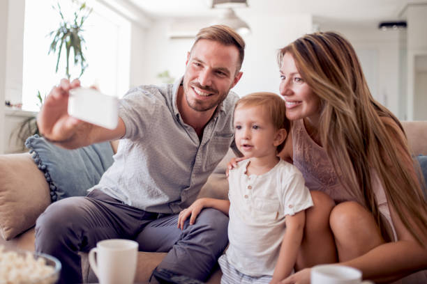 istock Happy family having fun at home 906039492