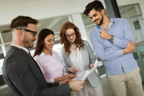 istock Collaboration and analysis by business people working in office 906045558