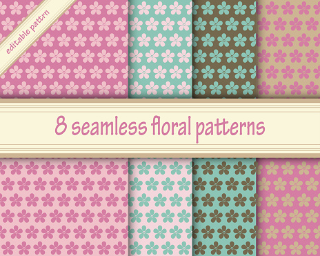Set Of Seamless Textures Cherry Blossoms Spring Seamless Texture Cherry ...