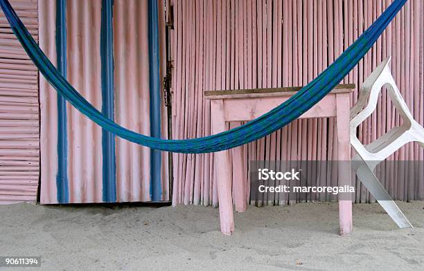 Pink Furniture Stock Photo - Download Image Now - Architecture, Beach, Beach Hut