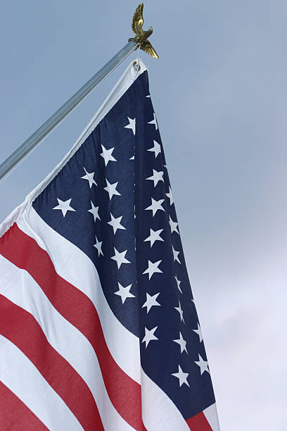 istock Stars and Stripes at dusk 90611395