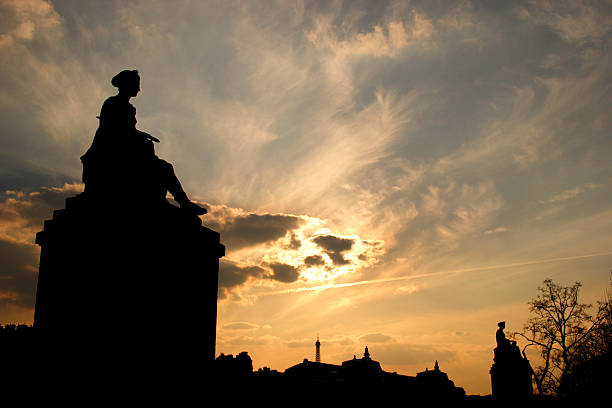 istock Paris statues and city scape 90612052