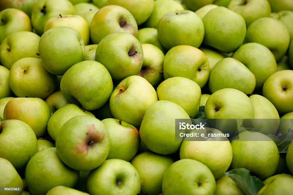 Mele verdi - Foto stock royalty-free di Alimentazione sana