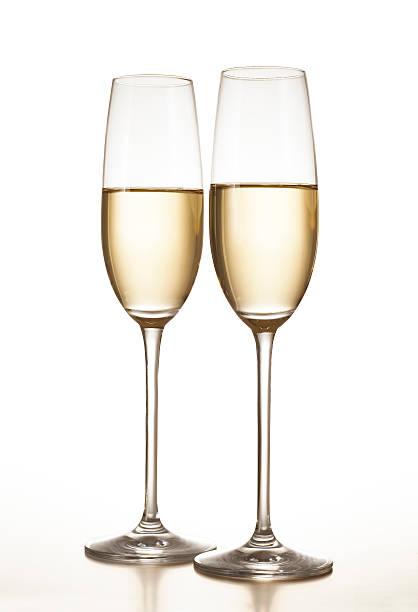 Champagne Flutes stock photo