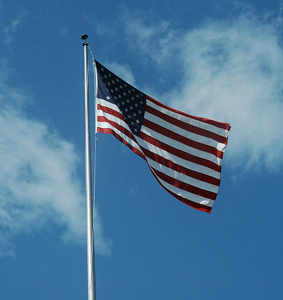 Bandeira norte-americana - foto de acervo