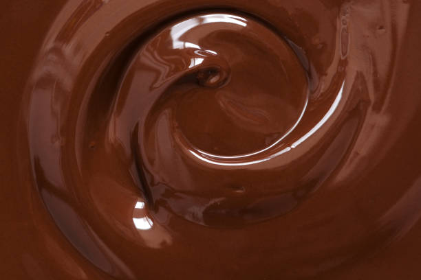 초콜릿 텍스처입니다. 액체 초콜릿 클로즈업입니다. - chocolate closeup 뉴스 사진 이미지