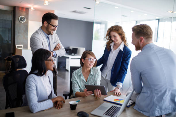 istock Business people developing new business ideas and strategy 906143536