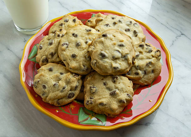 istock Plate Of Chocolate Chip Cookies 90614493